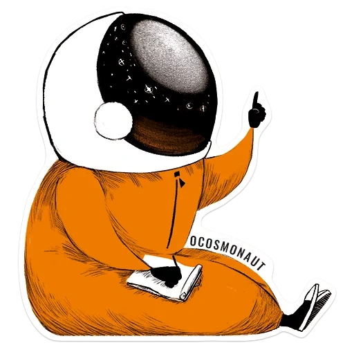 astronauta, el astronauta lee, cosmonautas, soñador cósmico, el astronauta da la bienvenida