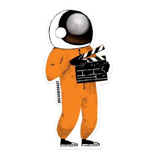 astronaut, astronauts are dancing, guitar astronaut, astronaut sticker