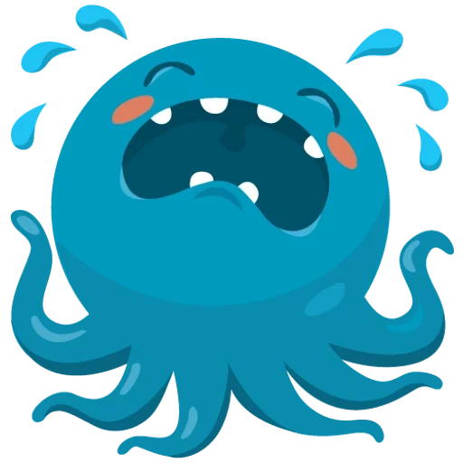 octopus, osminoka, octopus otto, blue octopus, cheerful octopus