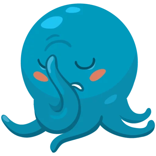octopus, otto der oktopus, der blaue oktopus, oktopus ohne hintergrund