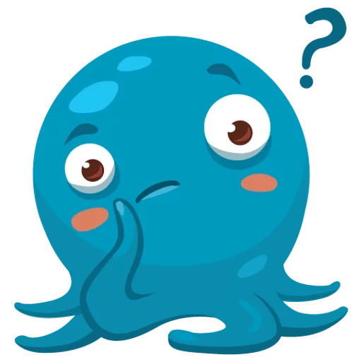octopus, otto der oktopus, oktopus blau cartoon