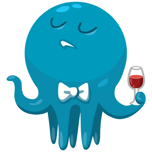 octopus, octopus otto, blue octopus, cheerful octopus