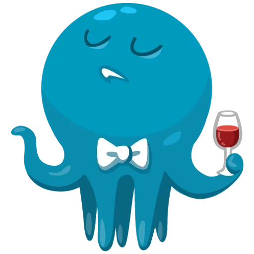 polpo, octopus otto, octopus blu, octopus allegro