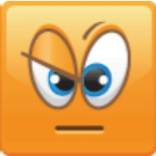 games, emoji, excite, smiling face classmate square, square smiling face and raised eyebrow