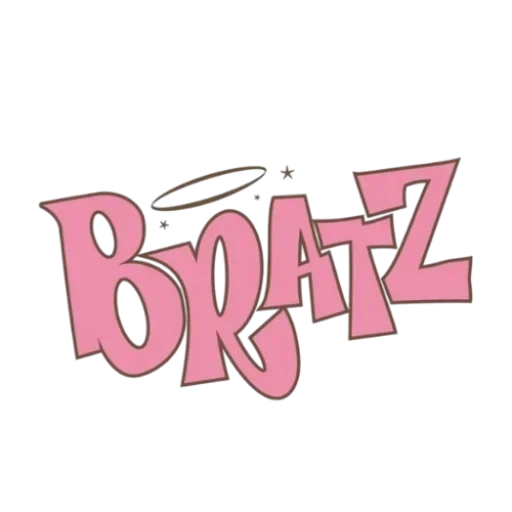 papel, bratz logo, señal de bratz, inscripción de brazz, aberdeen bratz logo