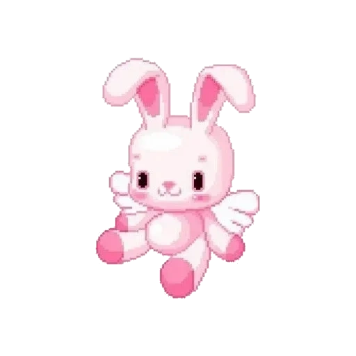 coniglio, coniglietto, piccolo coniglietto carino, fumetto di coniglio rosa