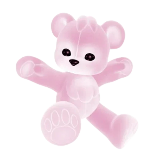 beruang merah muda, beruang inochik, hari happy angel, jp4700/sp ourson, malaikat kecil merah muda