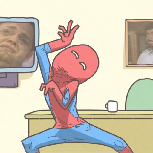 spider-man, spider-man makan, meme spider-man, spider-man meme 2, emoji duo spider-man