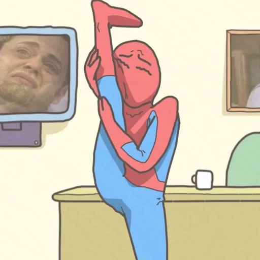 hombre araña, apartamento fotográfico, un meme es un hombre de araña, 3 personas spider meme, meme dos personas arañas