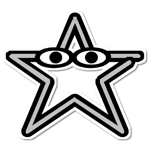 bintang simbol, bintangnya sederhana, bintangnya lima poin, bintang bintang lima yang ditunjuk, bintang lima yang ditunjuk adalah simbol