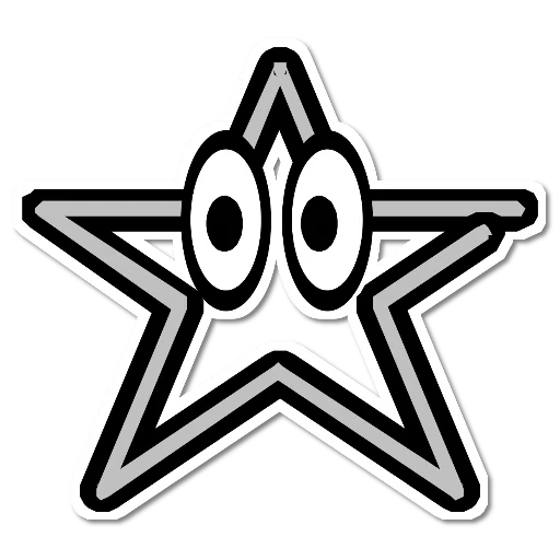 das sternsymbol, icon star, das sternchen symbol, hollywood idol star, der fünfzackige seestern