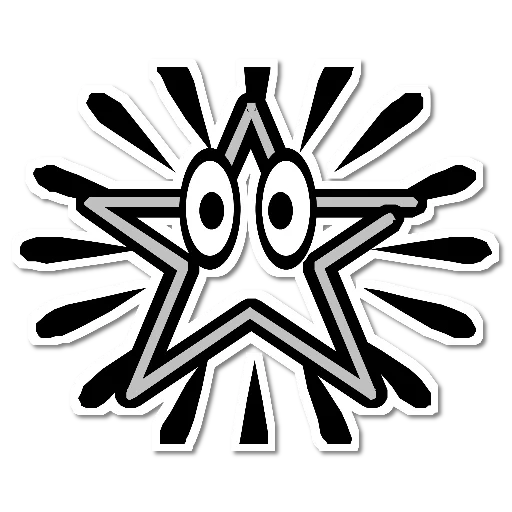 squid spiel, icon laser, symbolstil, icon star