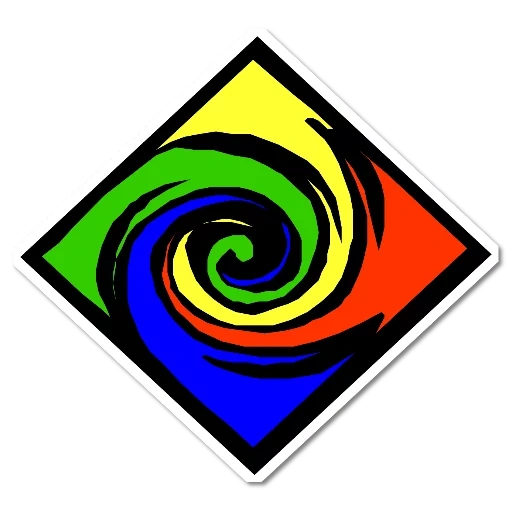 die symbole, die symbole, das cyclone logo, icon für den kanal faer mdep, kreative vortex logo