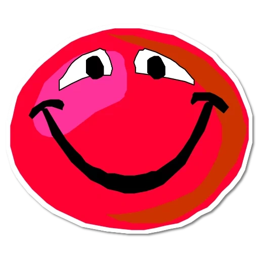 emotions smiles, big smiles, the smiley is red, the emoticons are large, the cheerful smiley is red