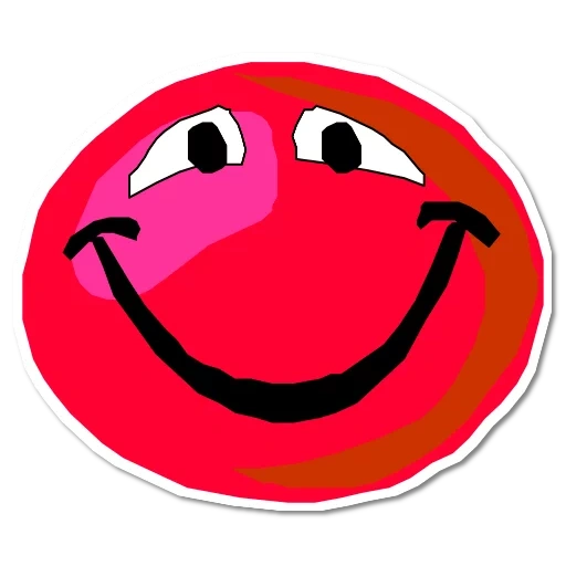 emotionen ausdrücken, das große smiley, smiley red, smiley large, lustige smiley rot