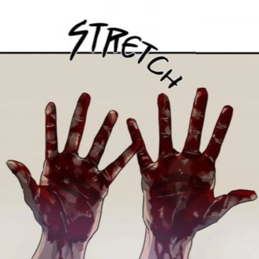 рука, часть тела, темные арты, кровавая рука, killing stalking manga