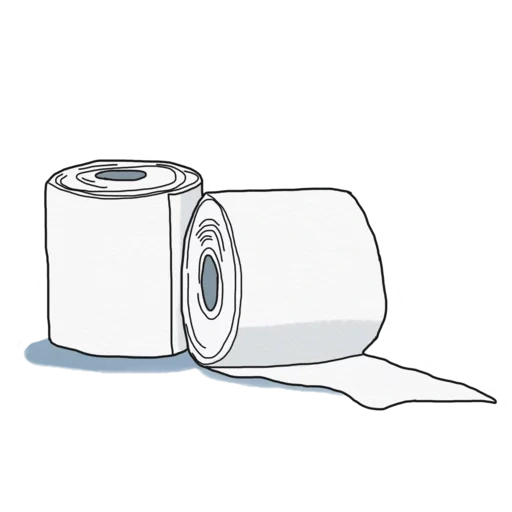 papel higiénico, el papel higiénico es blanco, vector de papel higiénico, plantilla de papel higiénico, papel higiénico con fondo blanco