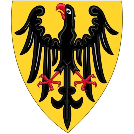 emblème national de l'allemagne, hoganstaufen, armoiries de la principauté de schwabia, les anciennes armoiries de l'allemagne, emblème royal allemand