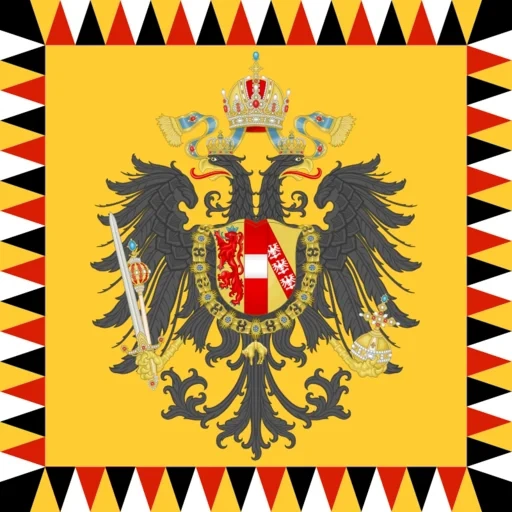 герб австрии, австрийская империя флаг, герб австрийской империи, герб габсбургов герб романовых, военный штандарт австрийской империи