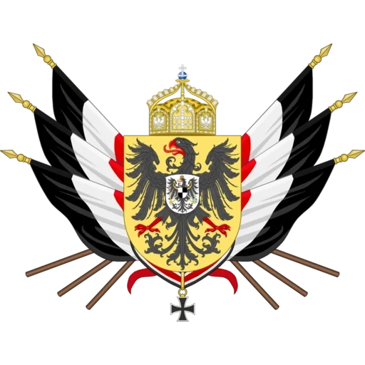 legião alemã, capítulo da bandeira do império alemão, sacro império romano, o brasão do império alemão no século xix, capítulo imperial alemão 1871 1918