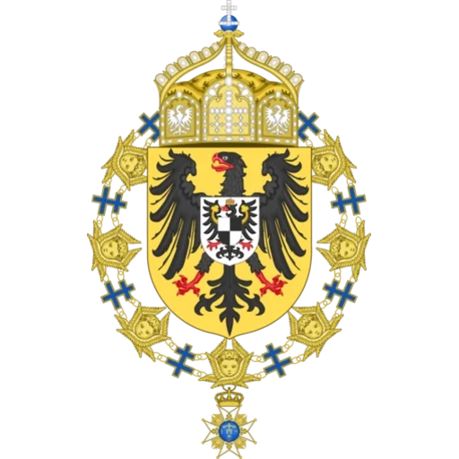lambang nasional austria, lambang hohenzole, lambang dinasti habsburg, lambang kaisar jerman, lambang kekaisaran romawi suci