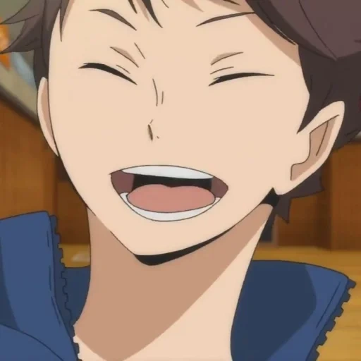 haikyuu, cartoon cute, cartoon character, ogawa volleyball, anime volleyball oikawa