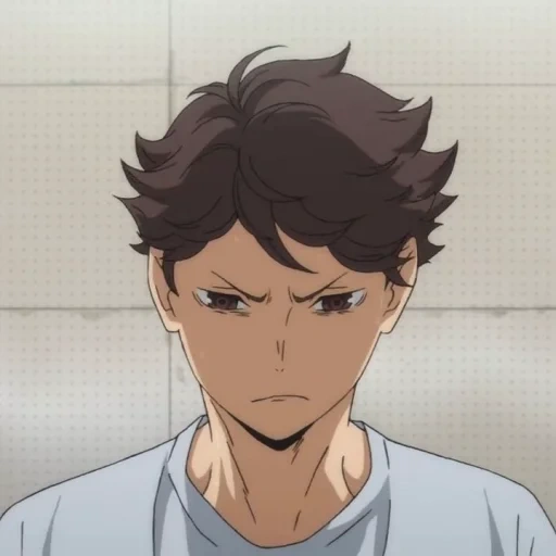 okawa, twitter, animation de higasu okawa, anime volleyball oikawa, toshiro okawa est triste