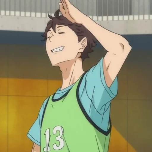 okawa, oikawa, haikyuu, anime de volleyball, anime volleyball oikawa servir