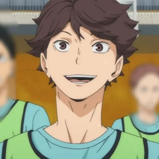 haikyuu, haiku meme okawa, ogawa toru voli, anime voli oikawa, tangkapan layar bola voli ogawa