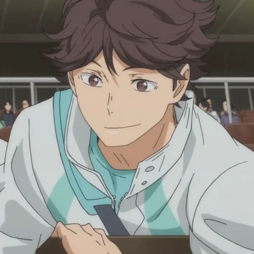 okawa, oikawa, toshiro okawa, anime okawa, anime volleyball oikawa