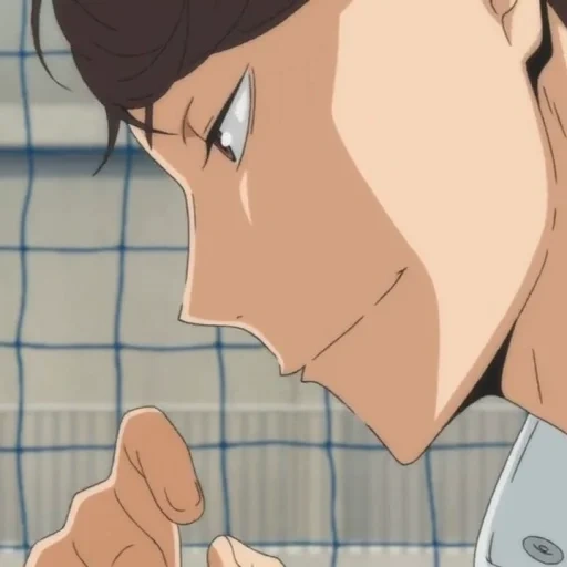 haikyuu, anime de voleibol, personajes de anime, personal de anime de voleibol, voleibol de anime ivizumi
