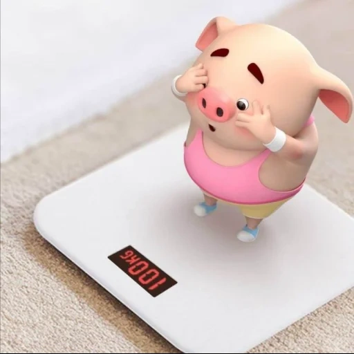 свинка на весах, хрюшка с телефоном, little pig, скрин свиньи, свинья милая