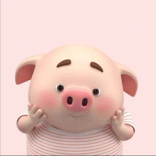 хрюшка, little pig, свинка пигги, свинья милая, поросенок