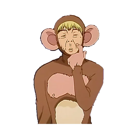 человек, персонажи аниме, учитель онидзука обезьяна, крутой учитель онидзука 13 серия, крутой учитель онидзука костюме обезьяны