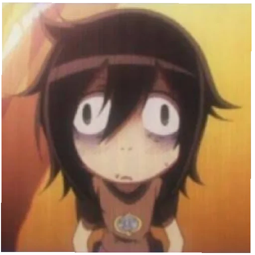 animação engraçada, amigo de madeira preta, kuroki tomoko, personagem de anime, olhar de anime de madeira preta