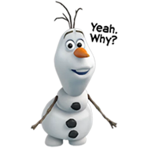 olaf, olaf gelé, snowman olaf, le bonhomme de neige olaf est triste, cold heart snowman olaf