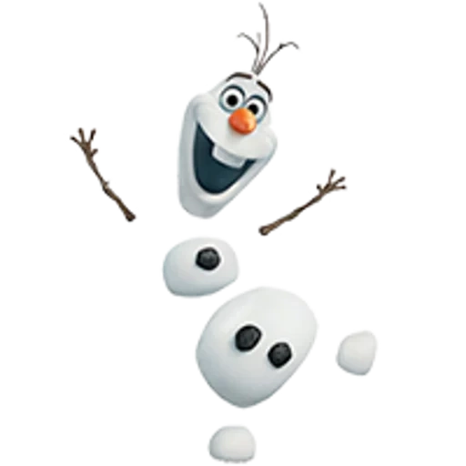 olaf, frozen olaf, snowman olaf, gefrorener disney, olaf kaltes herz mit einem weißen hintergrund