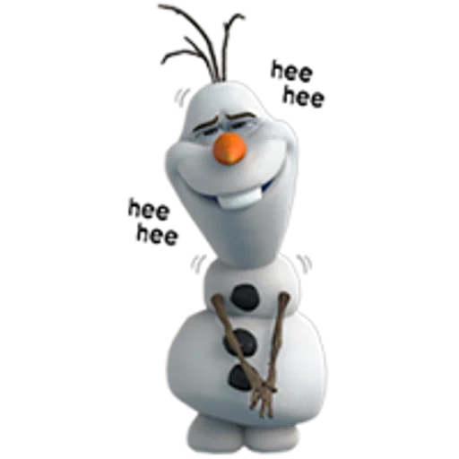 olaf, frozen olaf, olaf the snowman, the smile of olaf the snowman, cold-hearted snowman olaf