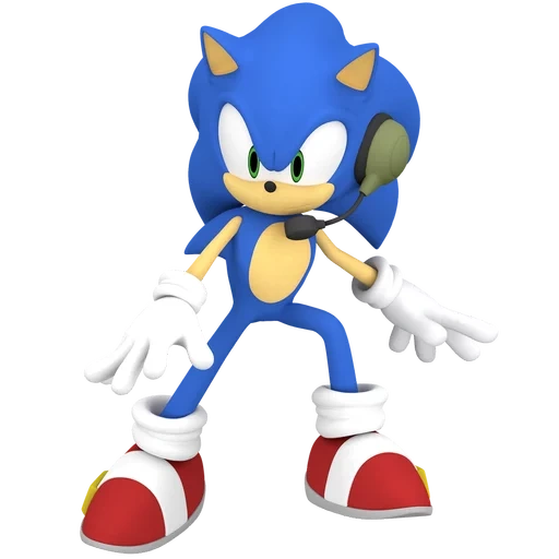 sonik, render sonic, sonic the hedgehog, sonic figure vinyl sonic modern, gambar jazwares sonic sonic genereyish 65731