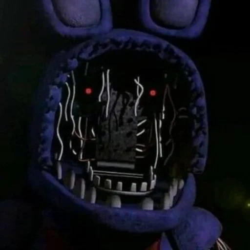 viejo bonnie, viejo bonnie fnaf, bonnie marchito, la cabeza del viejo bonnie, fnaf 2 old bonnie scramer