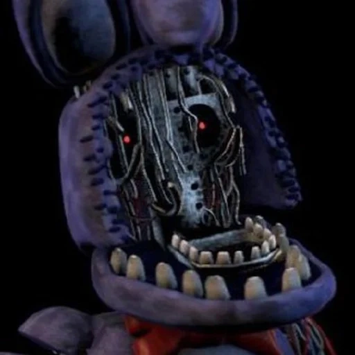 penyihir, kegelapan, bonnie tua, withered bonnie, fnaf 2 dengan bonnie