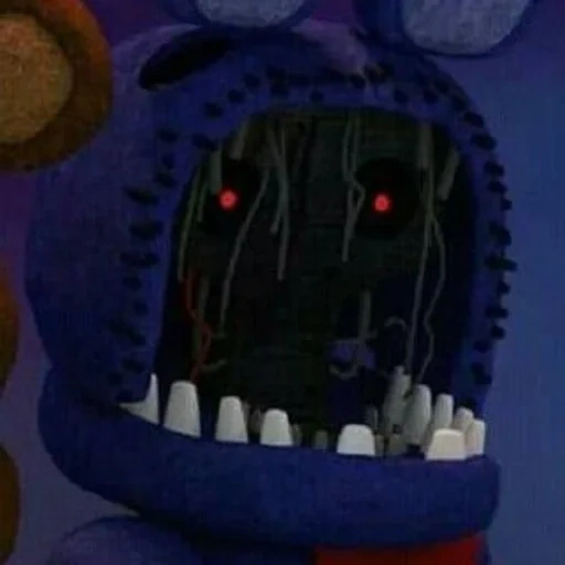 old bonnie, die alte bonnie vernave, withered bonnie, der kopf der alten bonnie, fnaf 2 mit bonnie