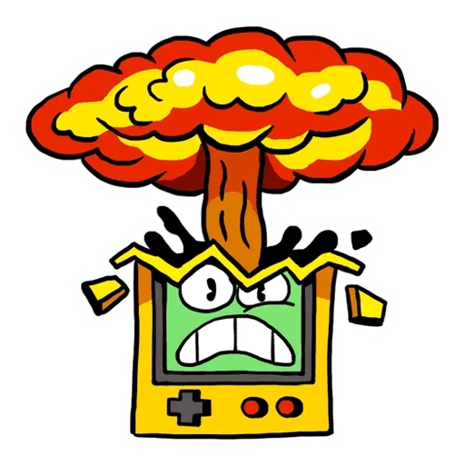 die explosion, explosion, cartoon explodiert, explosive cartoon, nuklearexplosionsmodus
