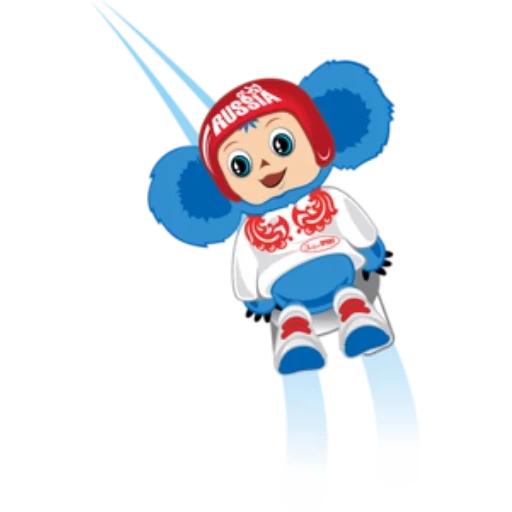 pista de chebeburashka, esquiador chebeburashka, deportes de invierno cheurobrashka, juegos olímpicos de cheburashka 2014, juegos olímpicos de invierno 2010 cheburashka