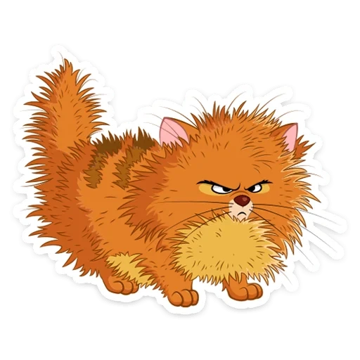 cat, cat, cat, cartoon fluffy cat