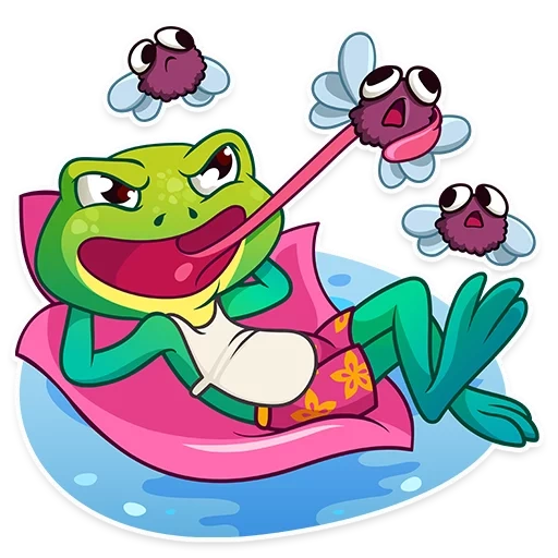 frog, der frosch, die froschkröte, oliver the frog, der frosch cartoon