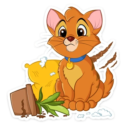 gato de rabanete, cartoon gato, gato de desenho animado, cartoon cougar, cartoon de leão de gatinho de cabelo vermelho