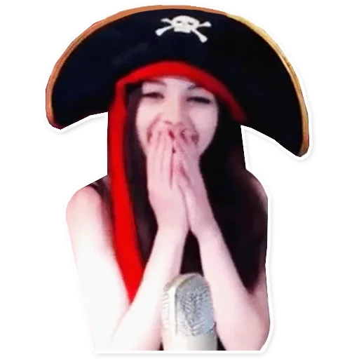 pirata, mulher, pirata, olyashaa, chapéus piratas