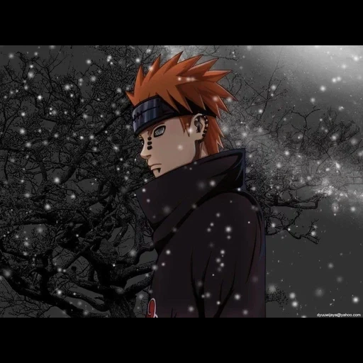 naruto, yahiko payne, naruto payne, payne akatsuki art, naruto yahiko payne