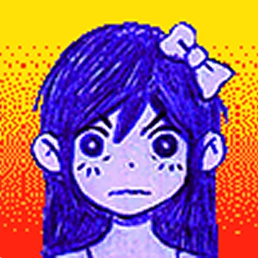 рисунок, aubrey omori, omori icons aubrey, omori all mood sprites